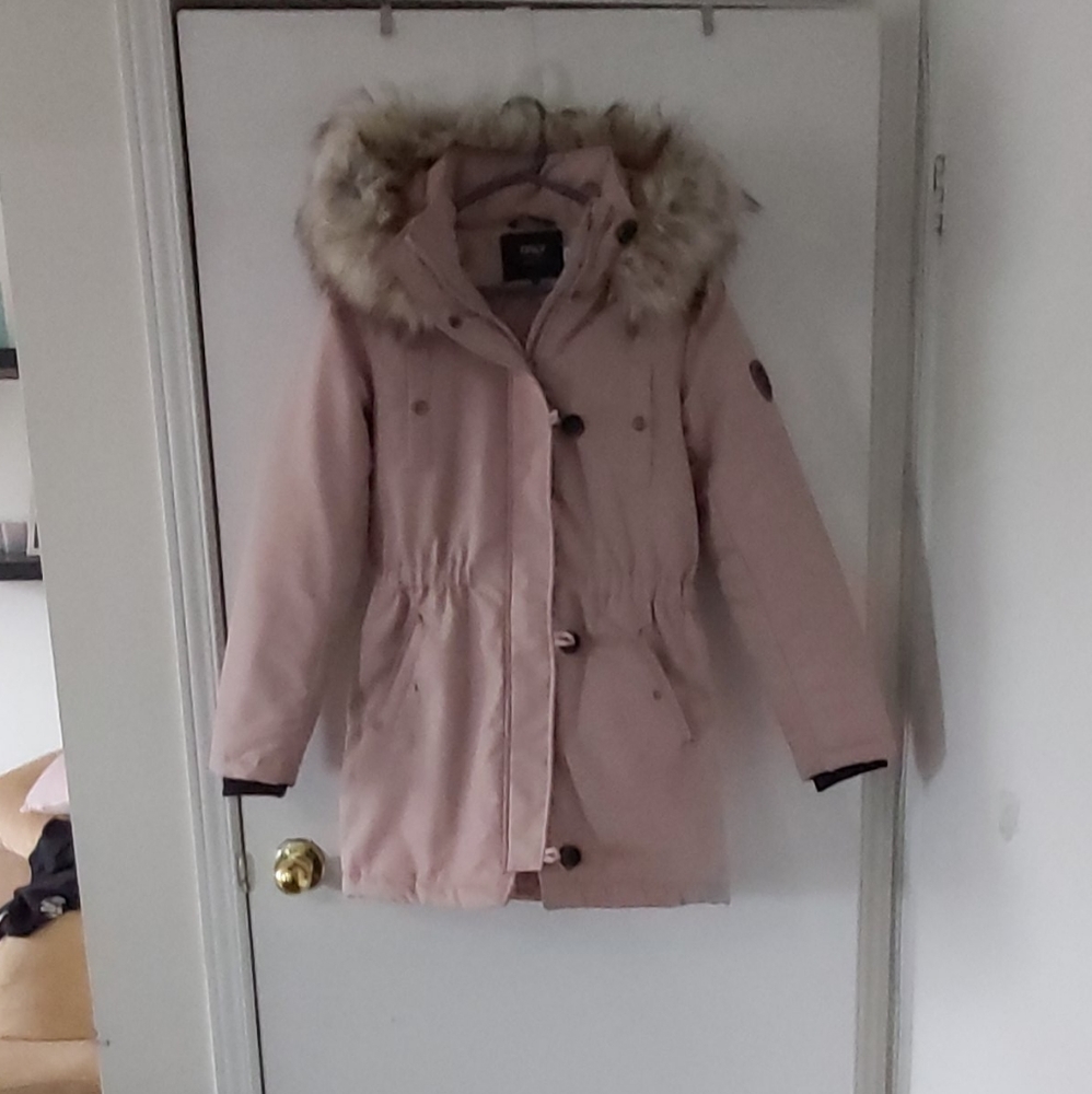 Pink parka
